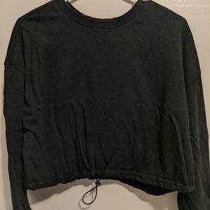 Forever 21- Black Crop Sweatshirt